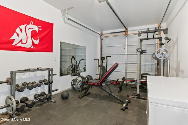 view of workout room