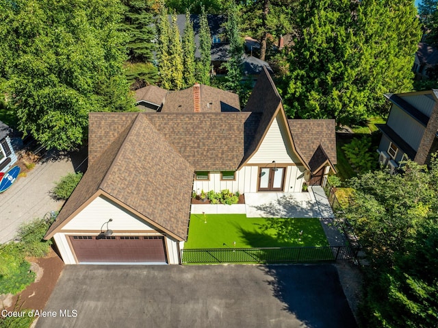 birds eye view of property