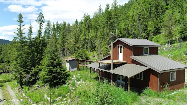 4333 Old Highway Two Loop, Moyie Springs, ID 83845 - aerial view of property and surrounding area with a forest