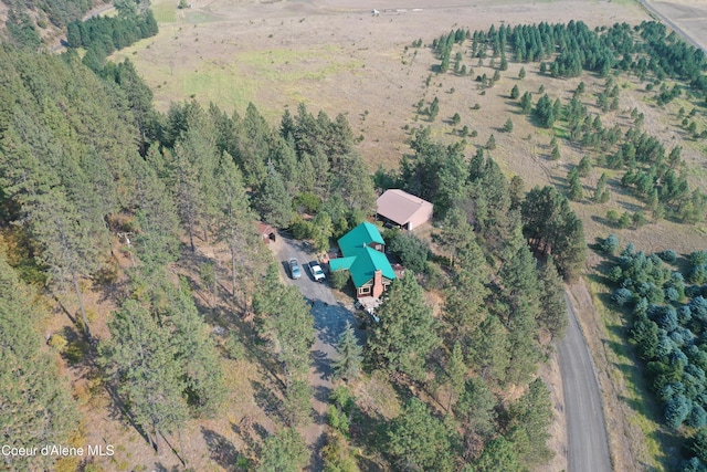 drone / aerial view featuring a rural view