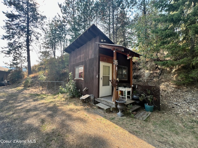 view of outbuilding