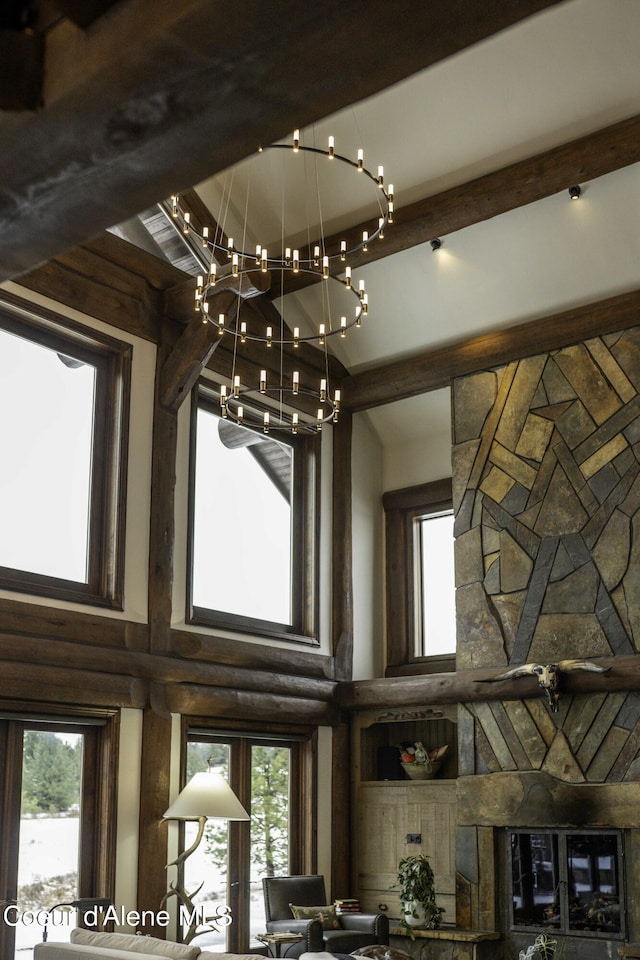 16692 S Lazurite Dr, Coeur Dalene, ID 83814 - room details with a chandelier