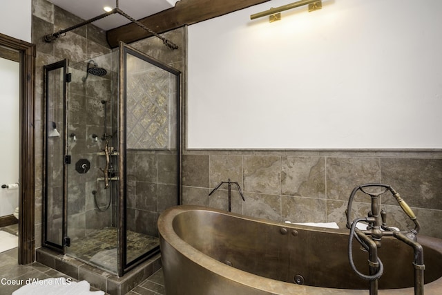 16692 S Lazurite Dr, Coeur Dalene, ID 83814 - bathroom with tile patterned floors and independent shower and bath