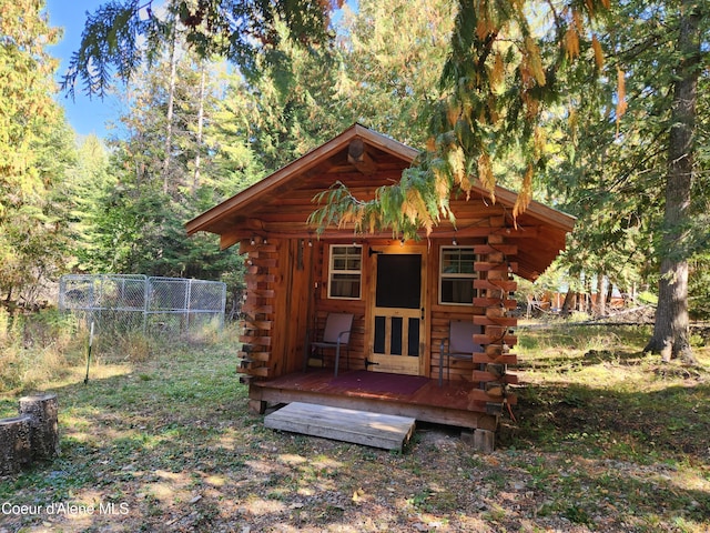 view of outbuilding