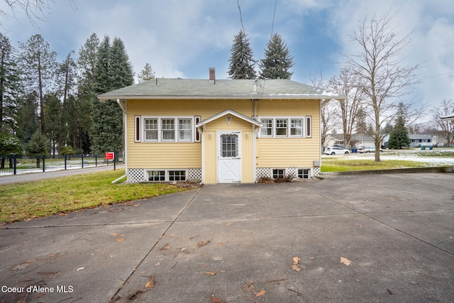 view of rear view of property