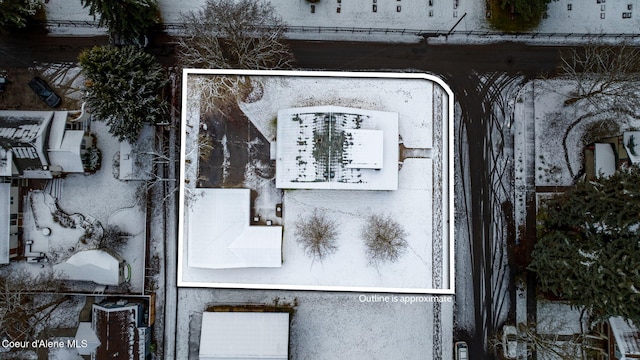 birds eye view of property