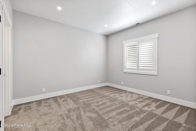 view of carpeted empty room