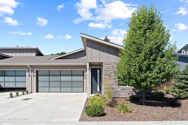 modern home with a garage