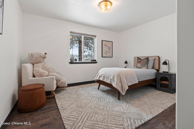 bedroom featuring hardwood / wood-style floors