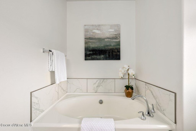 bathroom featuring a bathing tub