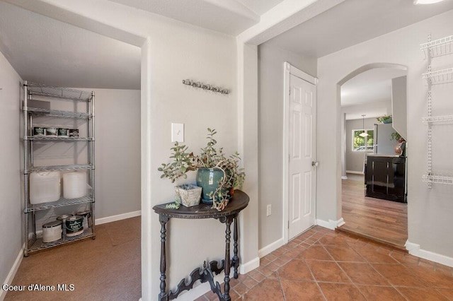 interior space featuring tile patterned floors