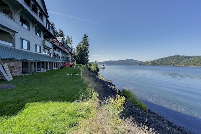 property view of water with a mountain view