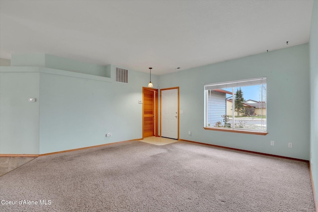 view of carpeted empty room