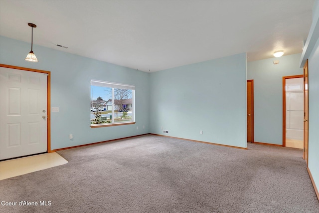 interior space featuring carpet floors