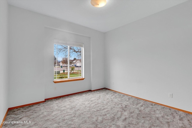 view of carpeted empty room