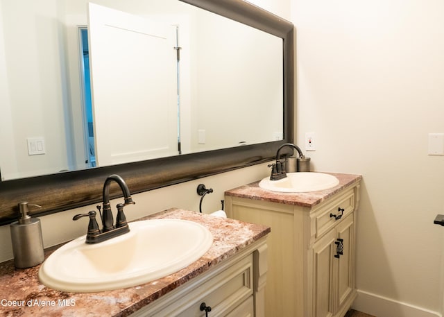 bathroom featuring vanity