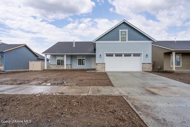 view of front of home featuring a garage