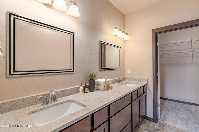 bathroom with vanity