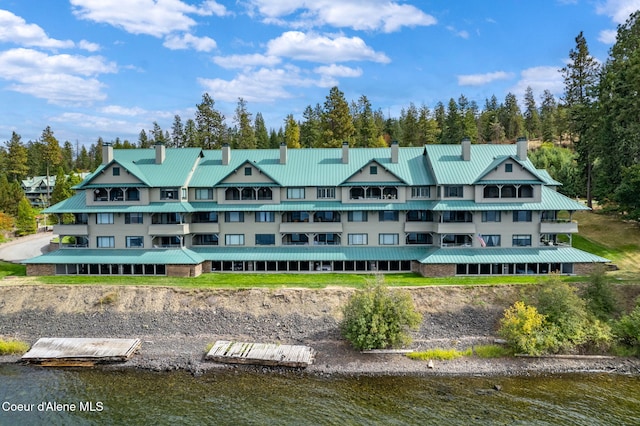 view of property featuring a water view