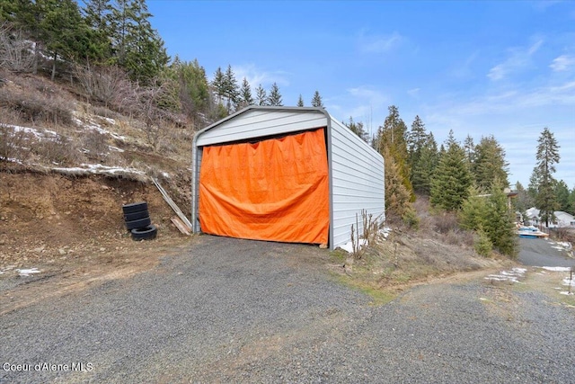 view of outbuilding