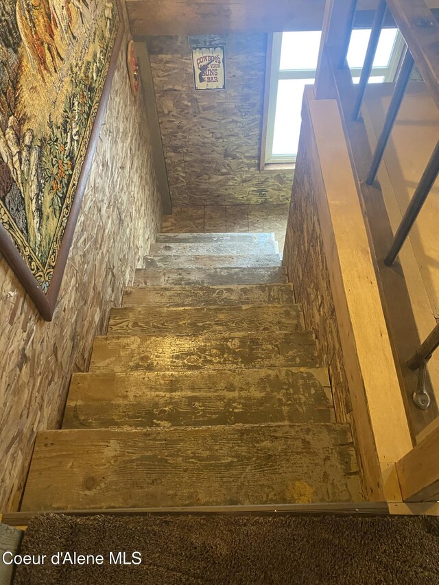 view of stairway