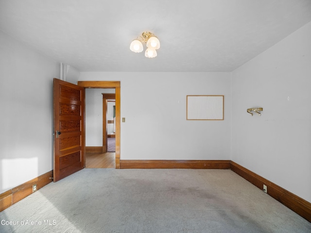 view of carpeted empty room