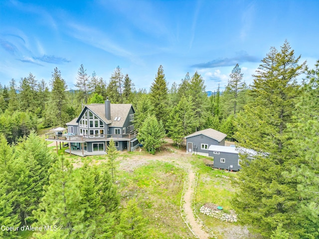 32 Angelina Way, Priest River, ID 83856 - aerial view of property and surrounding area featuring a heavily wooded area
