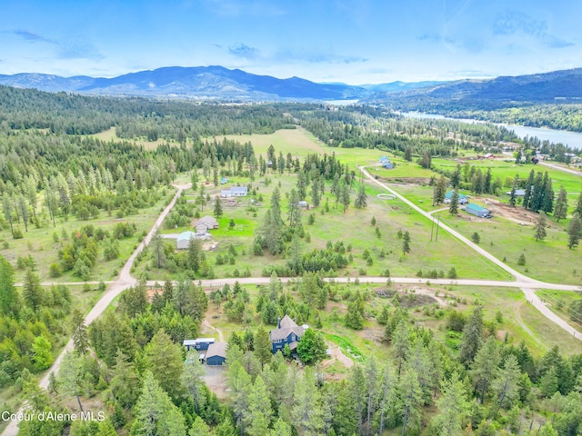32 Angelina Way, Priest River, ID 83856 - aerial view of sparsely populated area featuring mountains and a forest