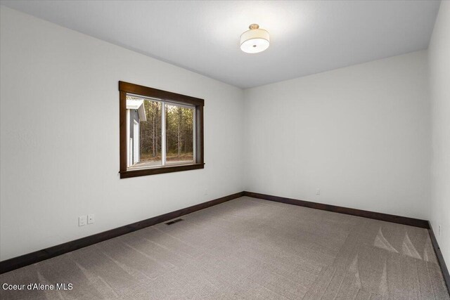 unfurnished room with carpet floors