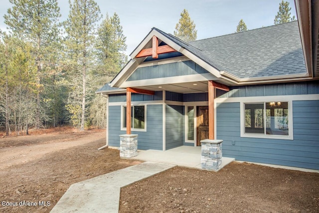 rear view of property with a patio area