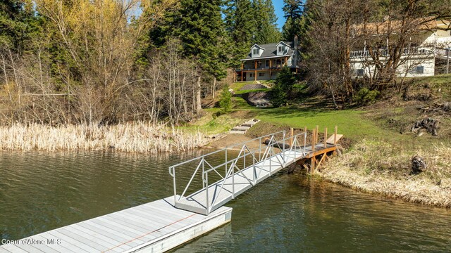 19503 E Hayden Lake Rd, Hayden, ID 83835 - dock area featuring a water view