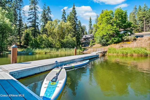 19503 E Hayden Lake Rd, Hayden, ID 83835 - dock area featuring a water view