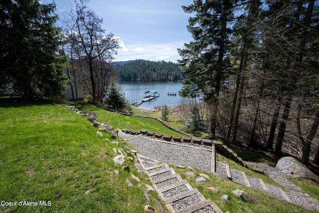 19503 E Hayden Lake Rd, Hayden, ID 83835 - property view of water with a forest view