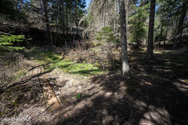 19503 E Hayden Lake Rd, Hayden, ID 83835 - exterior space with a forest view