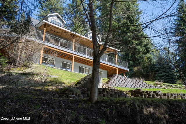 19503 E Hayden Lake Rd, Hayden, ID 83835 - view of rear view of house