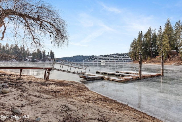 view of dock