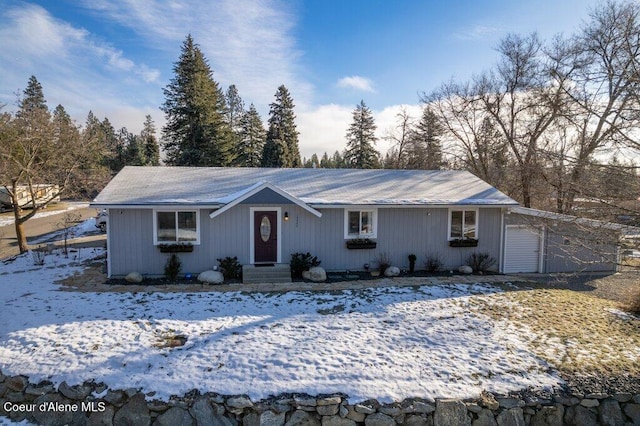 view of ranch-style home