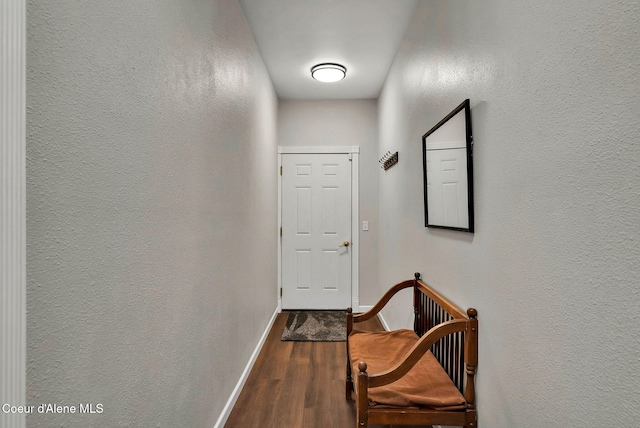 hall featuring hardwood / wood-style floors