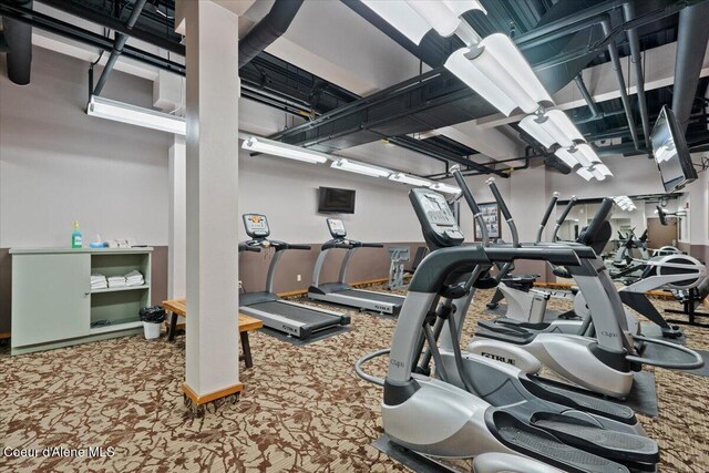 view of exercise room