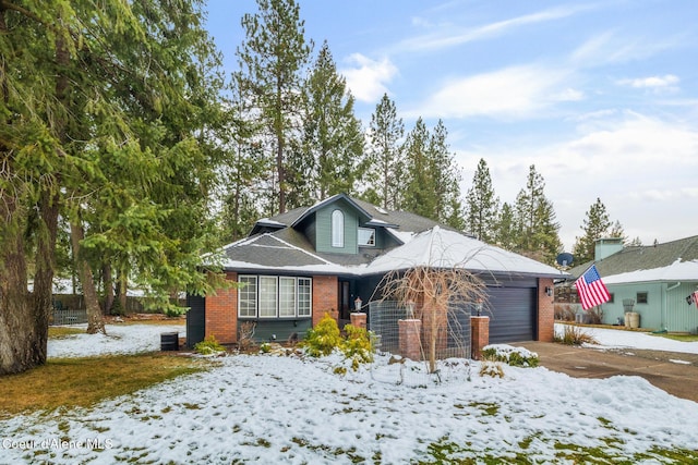 view of front of house featuring a garage