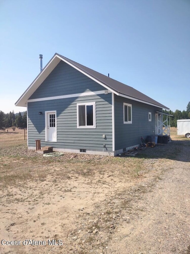 view of back of property