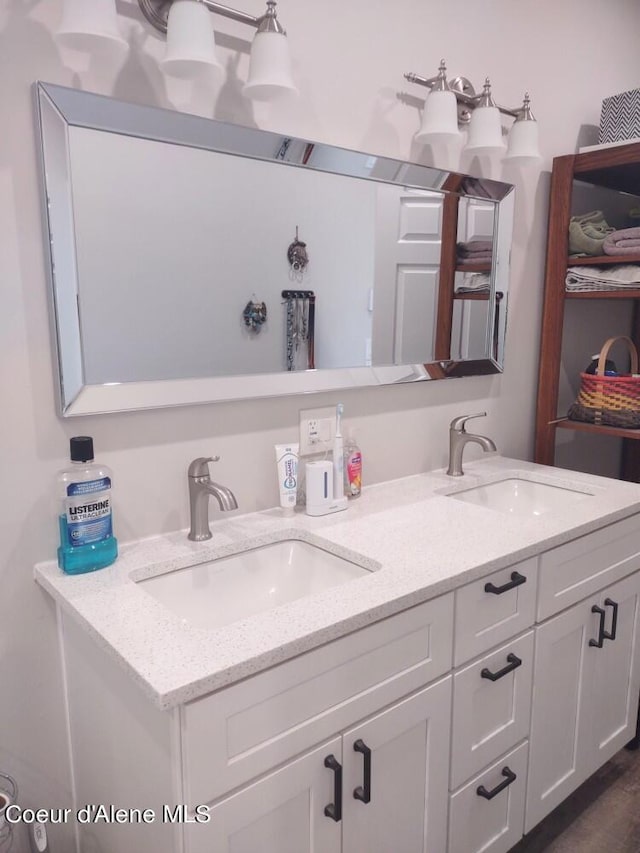 bathroom featuring vanity