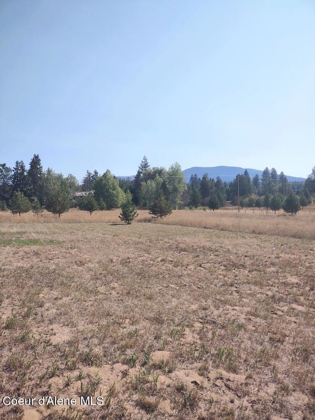 view of landscape featuring a rural view