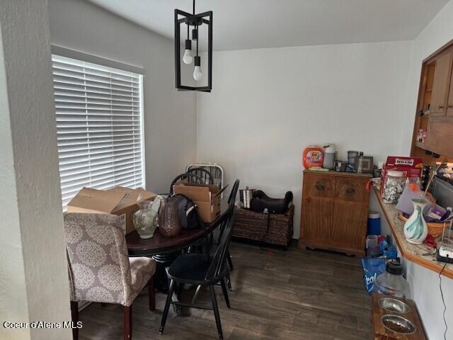 dining room featuring dark hardwood / wood-style floors