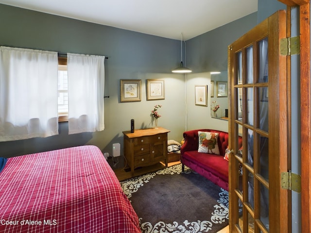 bedroom with french doors