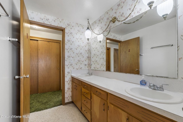 bathroom with vanity