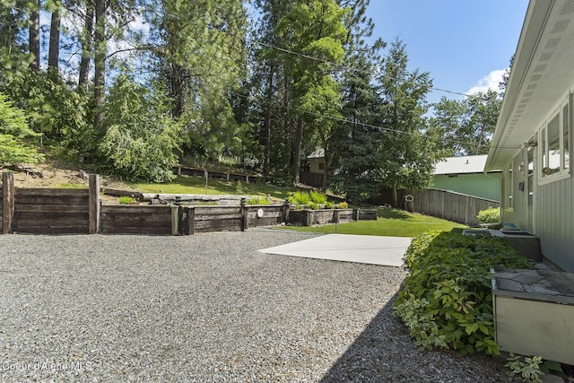 view of yard featuring a patio