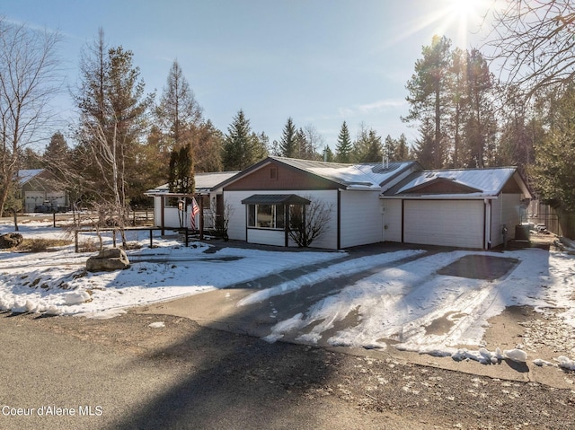 ranch-style house with a garage