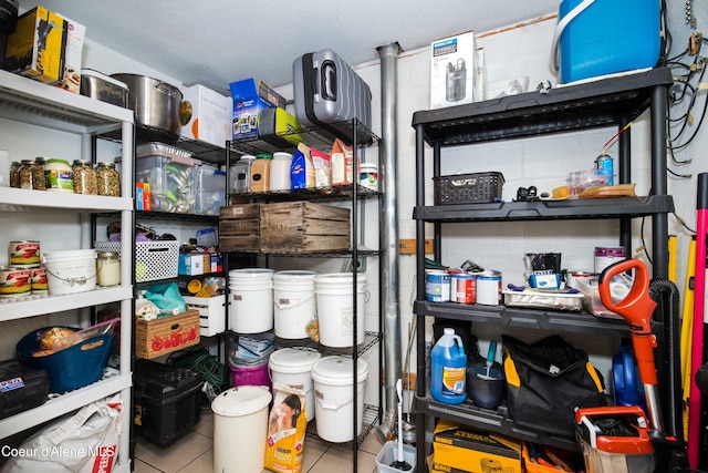 view of storage area