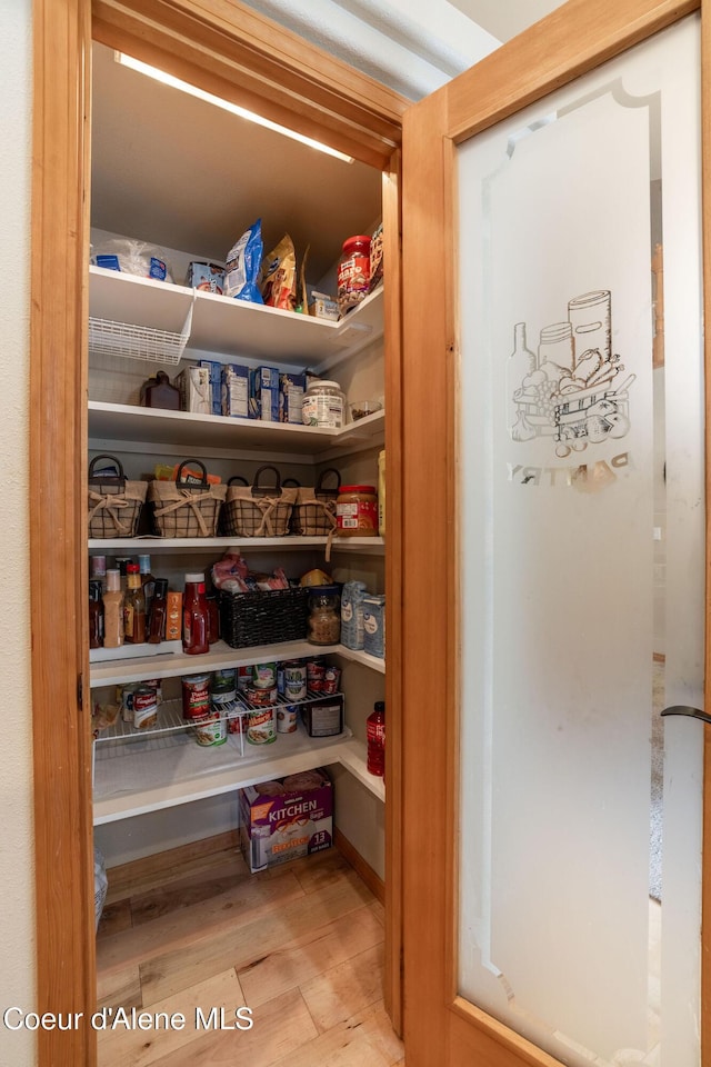 view of pantry